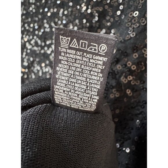 Victoria’s Secret Mini Dress Size Medium Black Sequin Supermodel Essentials $98 - Picture 7 of 13